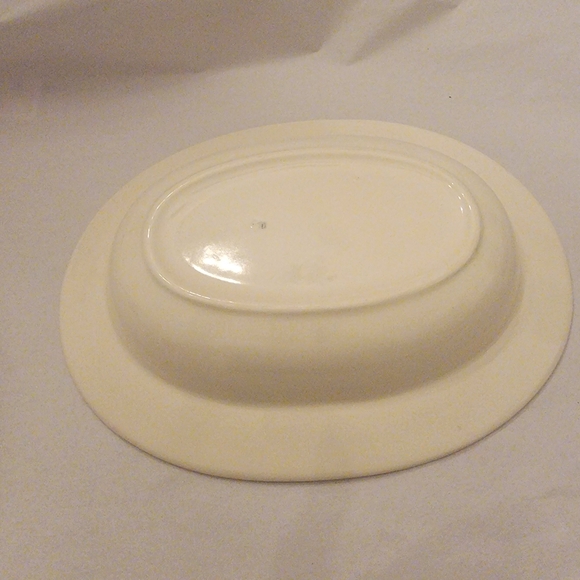 MCM 1960'S Vernon Ware Della Robbia Poppytail Divided serving bowl by Metlox 12" - Picture 5 of 6